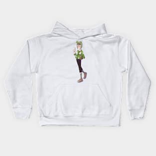 Froggy girl Kids Hoodie